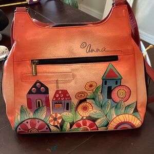 Anna Vibrant Artistic Shoulder Bag Vintage